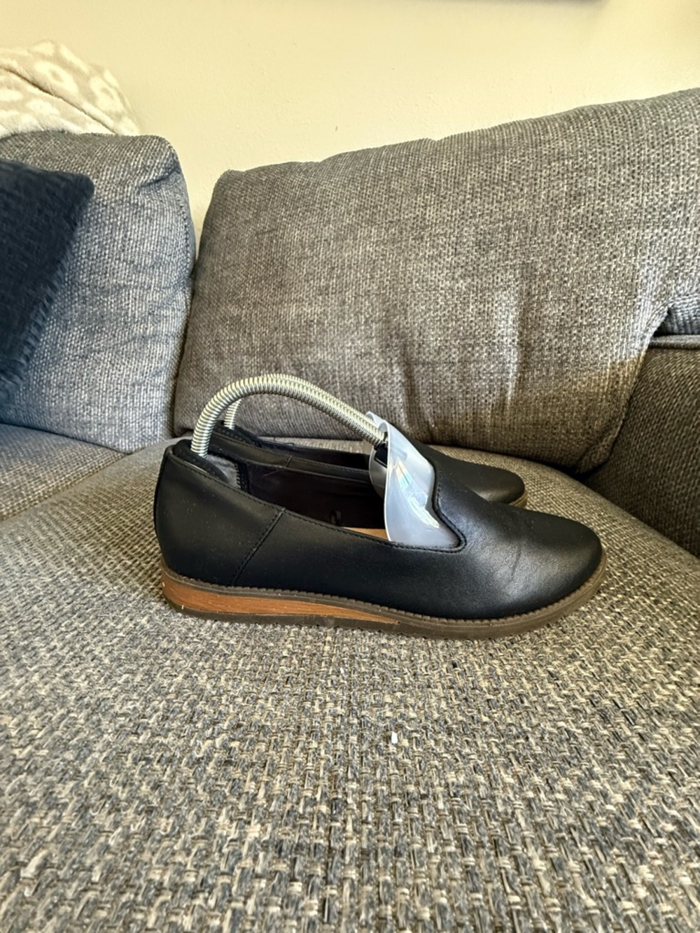 Dr Sholls Black Slip-On Leather Loafers Woman’s size 9 - Picture 4 of 7